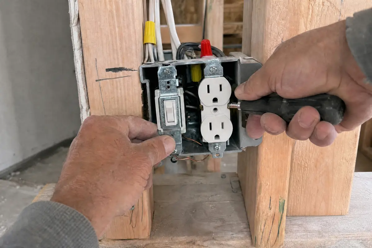 Residential outlet and switch wiring during an Albuquerque remodel